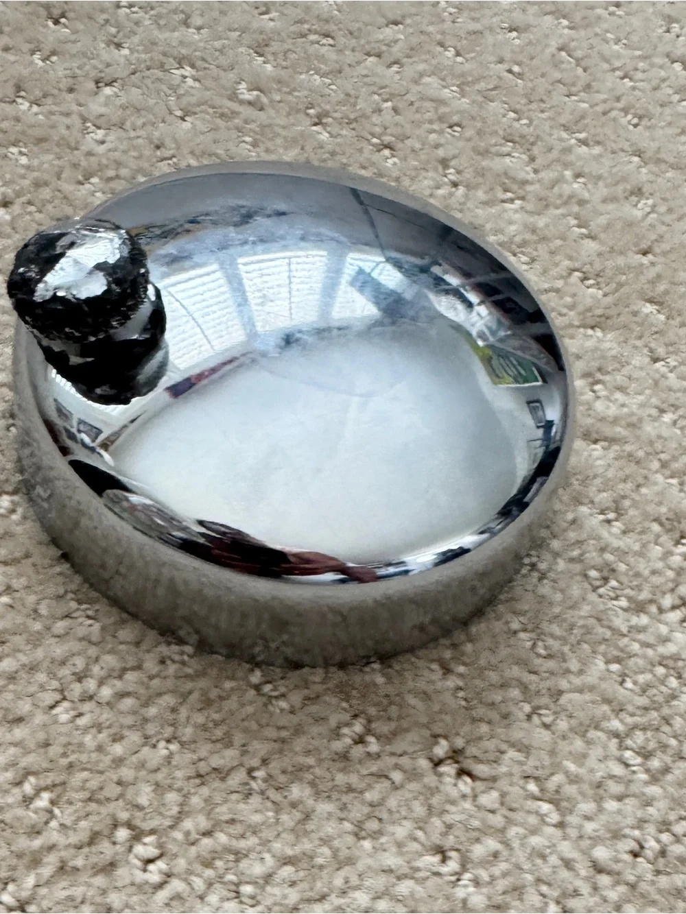 Vintage Glass Cocktail Shaker with Recipes Mid Century Modern Barware Chrome Lid